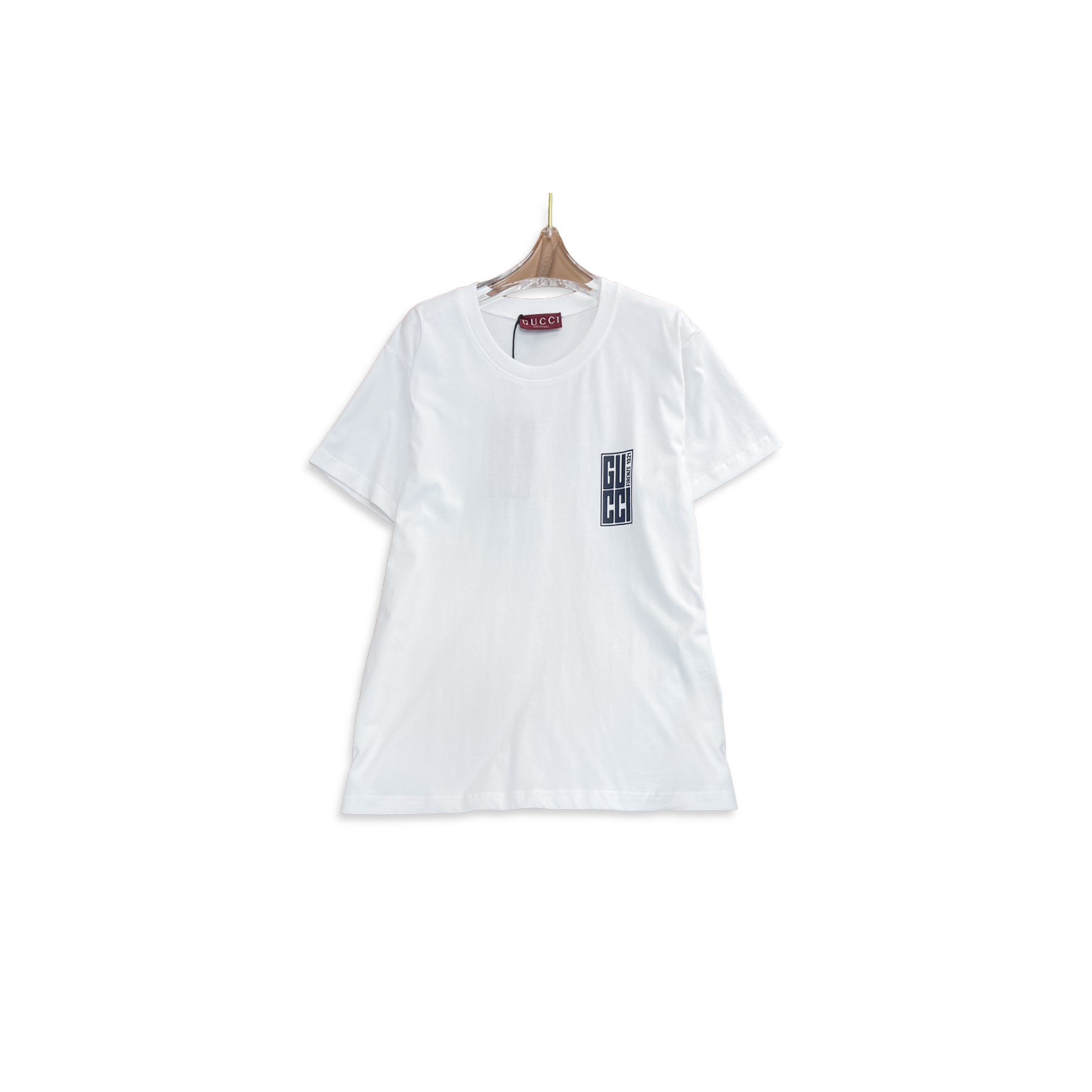 GUCCI LETTER PRINT CREW NECK T-SHIRT
